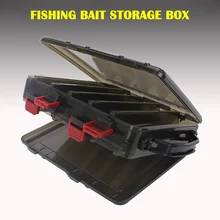 Двухсторонний 10 контейнер для рыболовных приманок с воздушным отверстием для гольяна креветки приманки FOU99