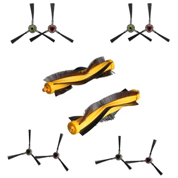 

8 Pcs Side Brush +2 Pcs Main Brush For Ecovacs Deebot M81 DM81PRO M85 M88 OZMO 930 DR95 DR96 DR97 DR98 Vacuum Cleaner