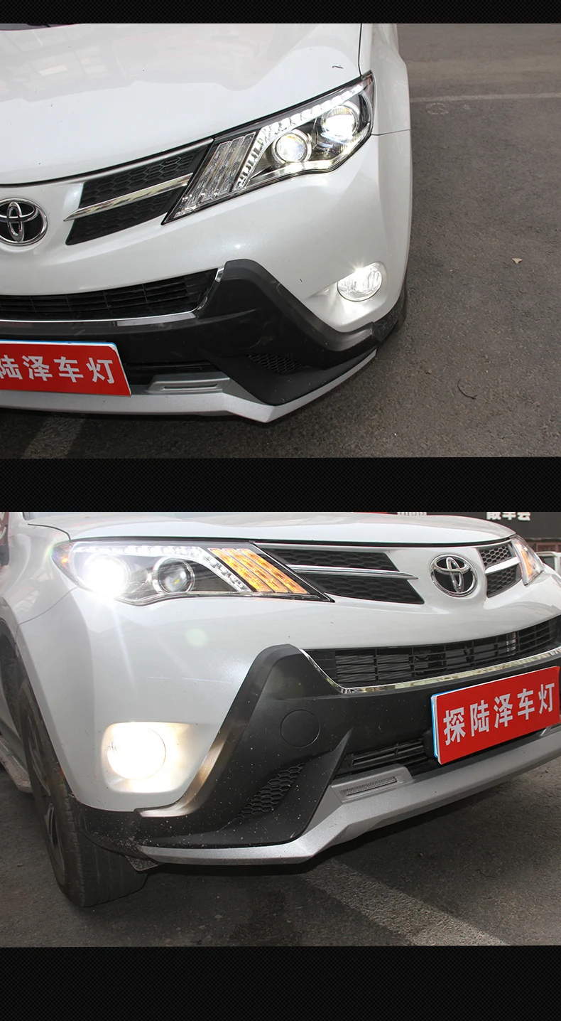AKD автомобильный Стайлинг для Toyota RAV4 фары- RAV4 светодиодный фары DRL Биксеноновые линзы Высокий Низкий Луч парковочная противотуманная фара