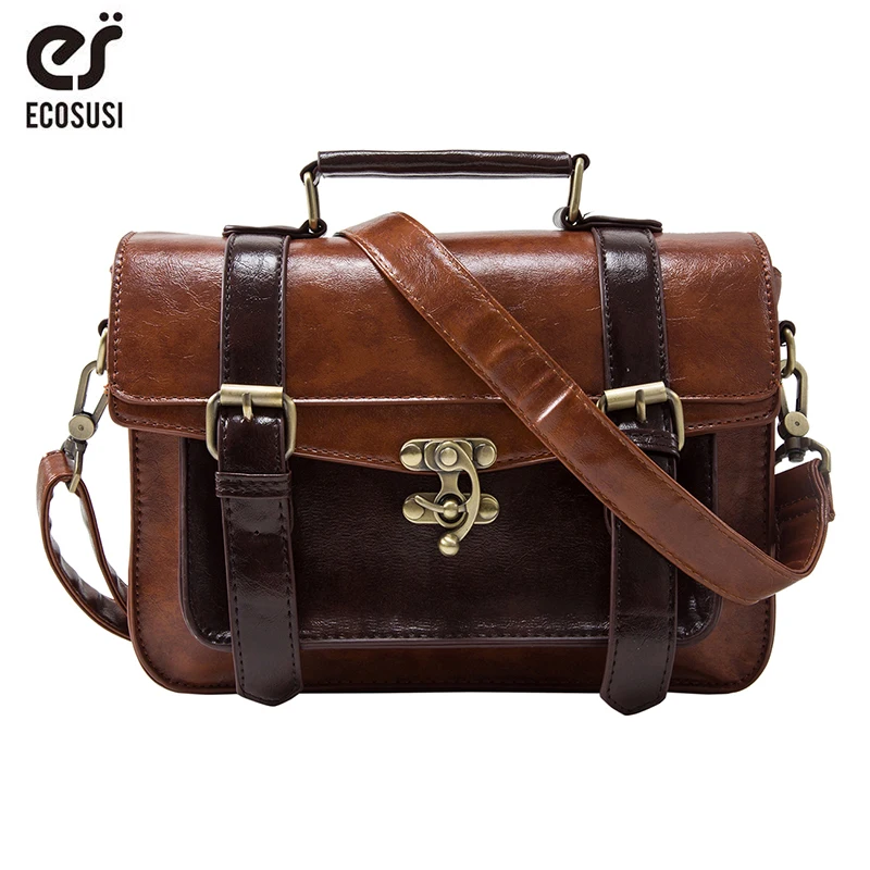 Сумка ECOSUSI женская из искусственной кожи|bag patent|handbag iphonebag pendant |