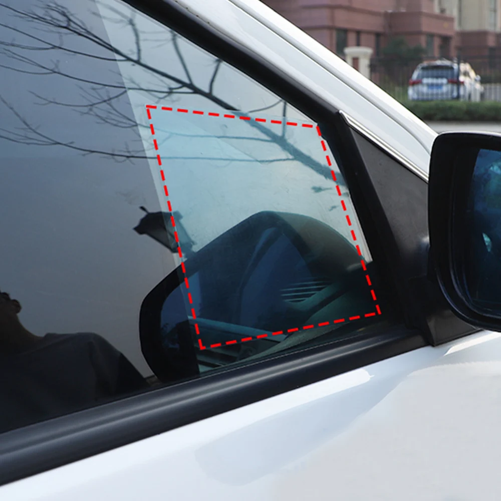 

New 2 PCs Car Rear View Mirror Film 2 PCs Side Window Protective Film HD Anti-Fog Anti-Scratch Rainproof Waterproof
