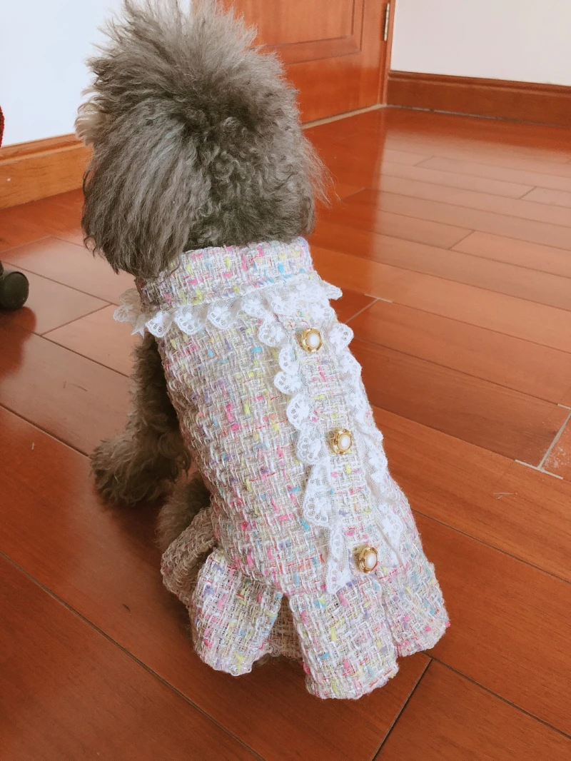Winter Dog Clothes Wedding Dress Party Dog Clothing Cat Puppy Chihuahua Yorkshire Poodle Bichon Pomeranian Pet Dresses Outfit