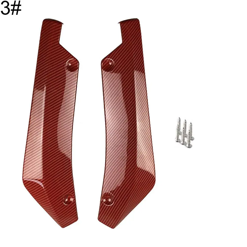 Car Bumper Spoiler Car Rear Bumper Lip 2Pcs Universal Car Rear Bumper Lip Spoiler Diffuser Splitter Scratch Protector 6 Screws
