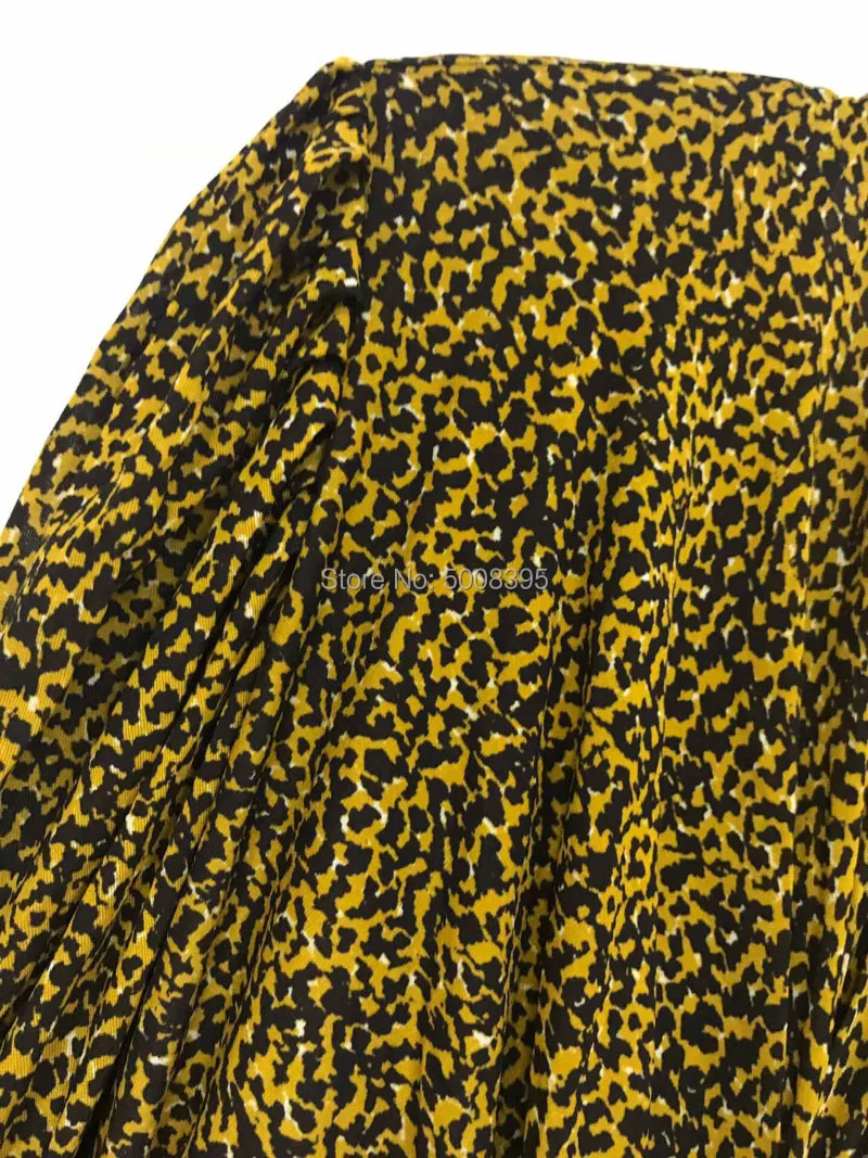 Женское трикотажное платье макси с леопардовым принтом fauve Jucienne, круглый вырез, присборенная талия, длинные рукава, асимметричный подол, драпировка