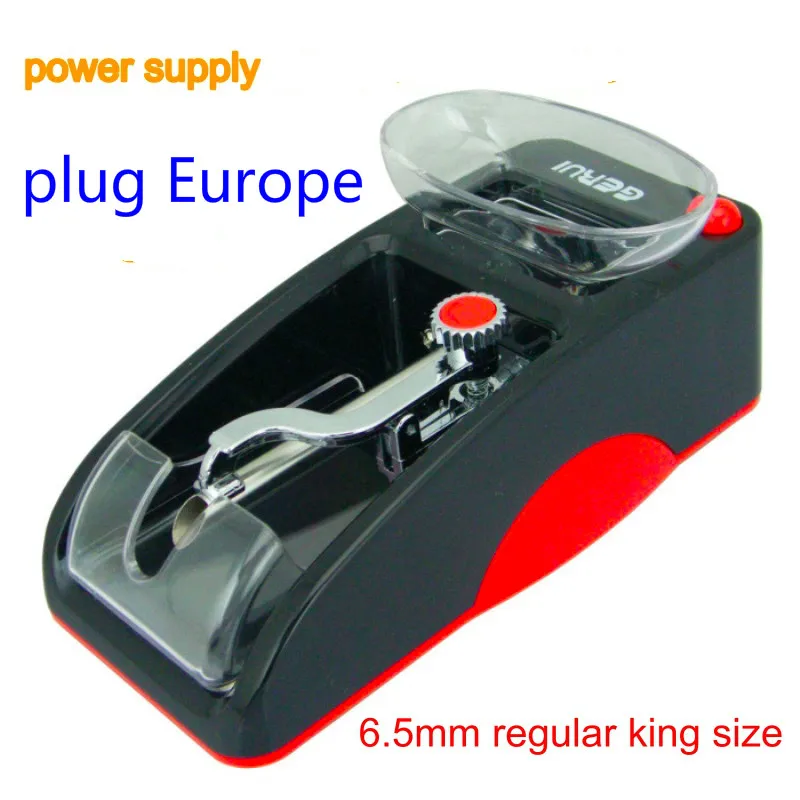 Red-plug Eu 6.5mm 6,5 мм тонкая сигарета диаметр прокатки легко автоматическая машина для изготовления табака 7 мм инструмент - Цвет: Red-plug Eu 6.5mm