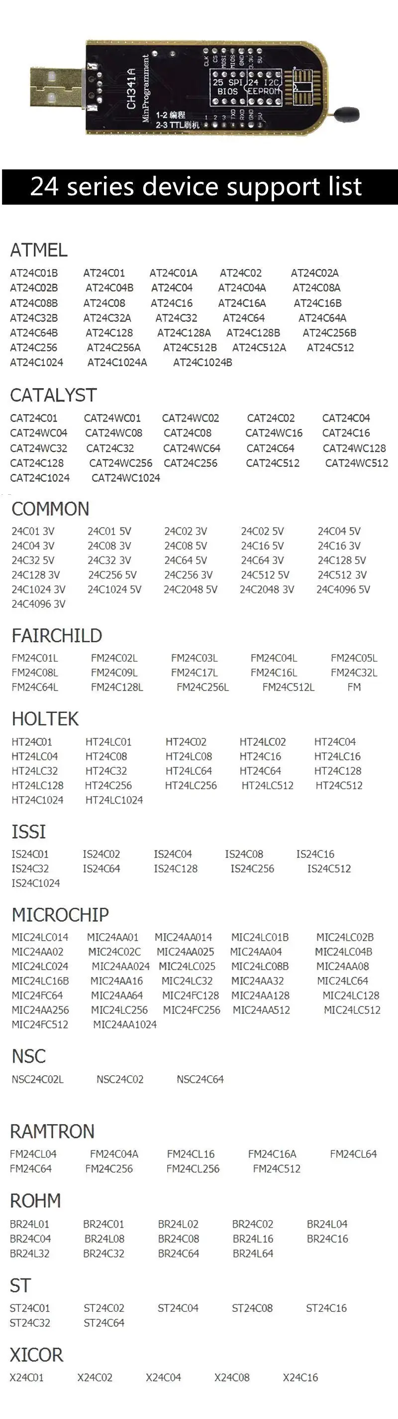 TZT CH341A 24 25 серии EEPROM флэш-память биос USB программист модуль+ SOIC8 SOP8 тестовый зажим для EEPROM 93CXX/25CXX/24CXX