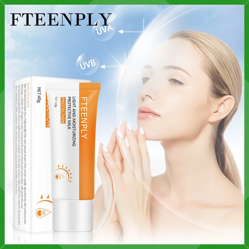 

FTEENPLY SPF 90 Facial Body Sunscreen Oil-control Moisturizing Sun Screen Whitening Anti-Aging Skin Care Protective 40g