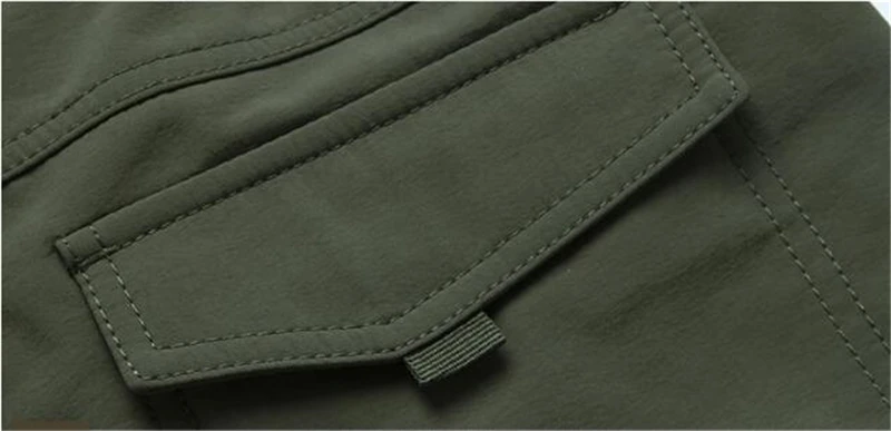 Зимние толстые теплые брюки карго мужские флисовые длинные брюки с несколькими карманами водонепроницаемые теплые штаны для бега мужские спортивные брюки больших размеров M-4XL