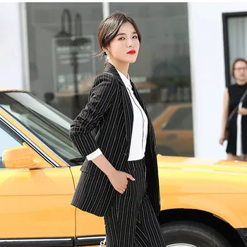 

Real shot 2019 Korean version of the small suit female autumn winter fashion temperament OL British style sub-coat single piece
