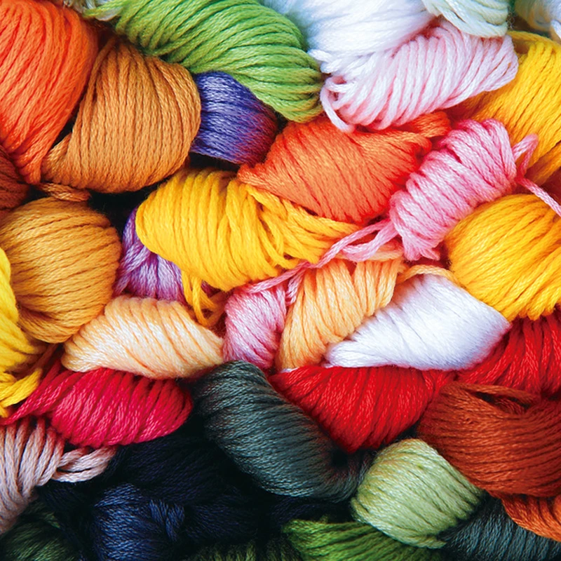 HaoFa 100 цветов 8 м/8.7yd нитки для вышивания рукоделия вышивка крестиком нить для шитья стеганая нить