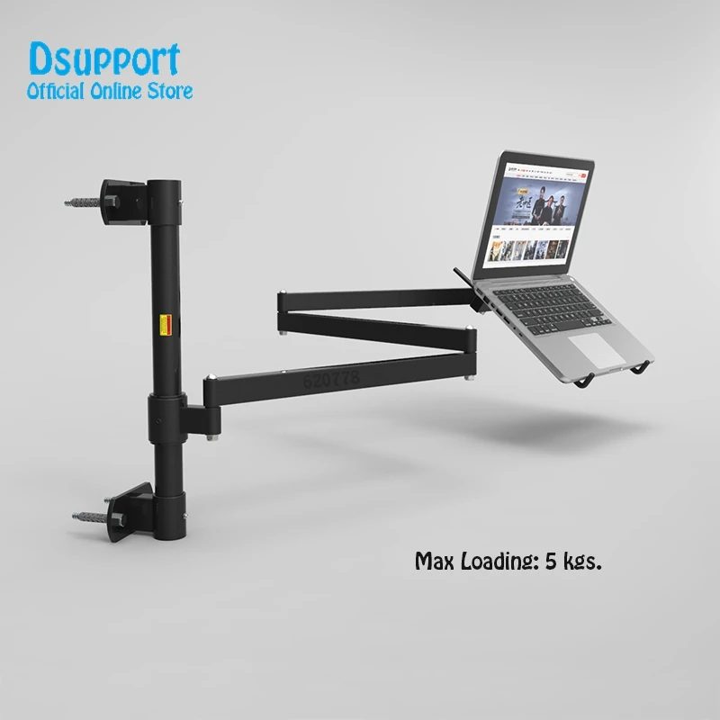 Monitor de Desktop Liga de Alumínio Braço de Movimento Total de Montagem Tela Dupla Titular Montar Led Display Stand Dlb203 Lcd - Imagem 3