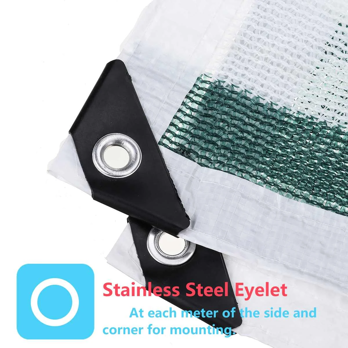 sunscreen sunshade ink HDPE ink green and white striped sunshade net sun awning outdoor garden sunscreen sunshade awning anti-UV