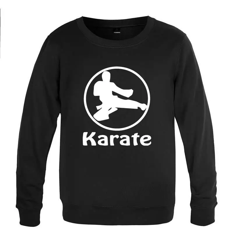 

Karate Printed Sweatshirts Men Spring Autumn Long Sleeve O-Neck Pullover Casual Man Streetwear Sport Hoodie Training Clothes