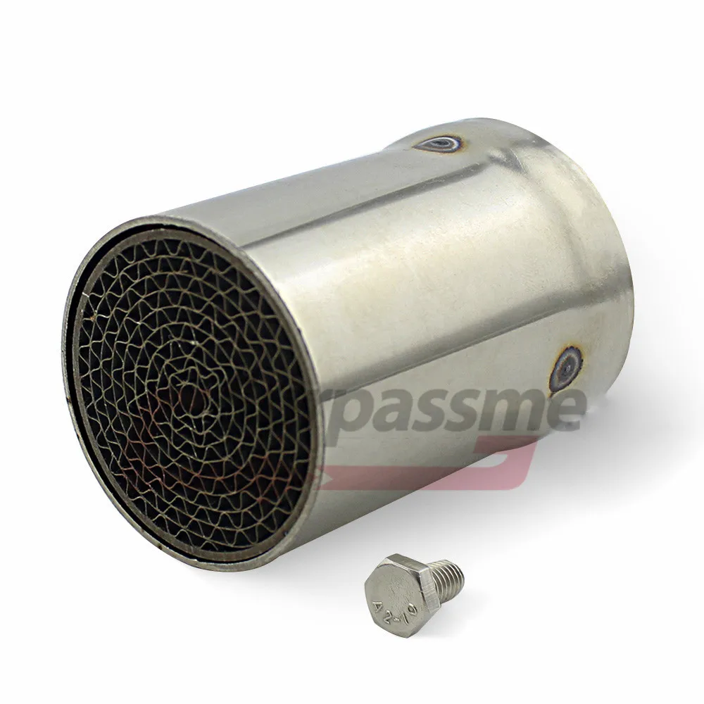Для Yoshimura Akrapovic мотоцикл катализатор модифицированный глушитель выхлопной трубы 51 мм Универсальный для Honda Kawasaki Ducati Aprilia