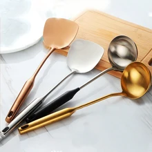 Высокое качество Нержавеющая сталь шпатель соусы, столовая ложка, половник ложка Тернер настенный Кухня Пособия по кулинарии посуда инструменты