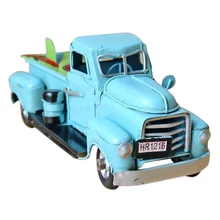 Vintage Metal camión Navidad ornamento niños Navidad regalos juguete Mesa decoraciones niños Juguetes