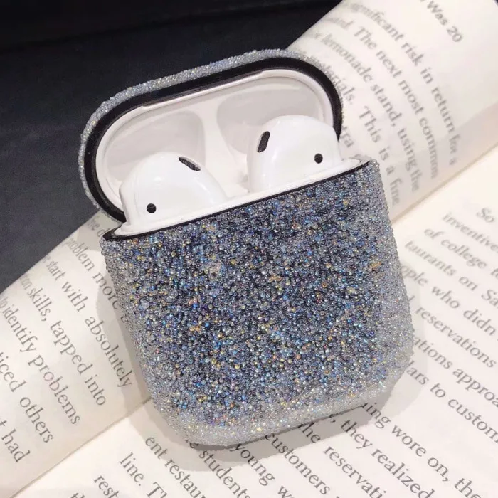 Полный Блестящий Защитный чехол, совместимый с Apple AirPods 1st 2nd зарядный чехол JLRJ88