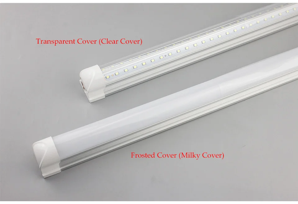2pcs/4pcs LED Tube T8 Integrated Light 2FT 20W 60cm LED Fluorescent Tube-Shape Milky Cover /Transparent Cover Wall Lamp White