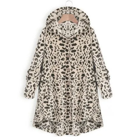 Winter large size S-5XL Ms. pregnant women coat button coat fluffy tops hooded pregnancy loose oversized warm