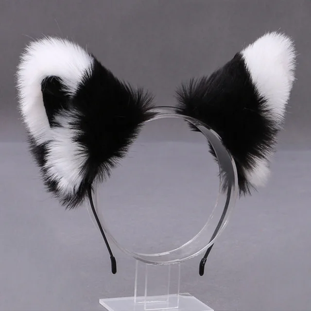 Cosplay Cute Cat Fox Fur Ear Hair Hoops Anime Lolita Hairband Fur Headbands Clip Women Girl Hair Accessories Ear Hair Band 7