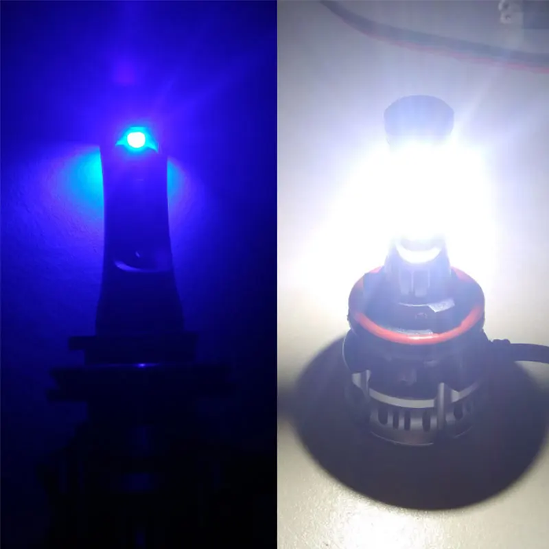 H7 LED car Angel Eyes Lamp LED H11 H8 Lights 9005 HB3 9006 HB4 Mini Projector Lens Car Headlight Bulbs 12V 6500k led bulbs