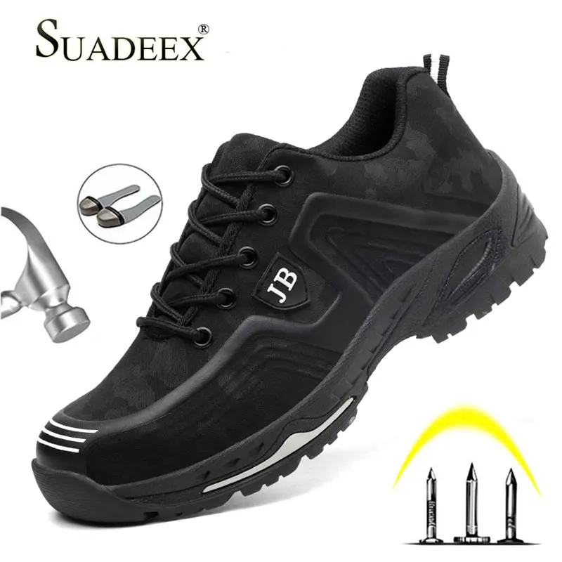 SUADEEX Indestructible Safety Shoes Mens Work Safety Boot Anti-smashing Steel Toe Shoes Work Boots Man Women Outdoor Footwear SUADEEX Indestructible Safety Shoes Mens Work Safety Boot Anti-smashing Steel Toe Shoes Work Boots Man Women Outdoor Footwear