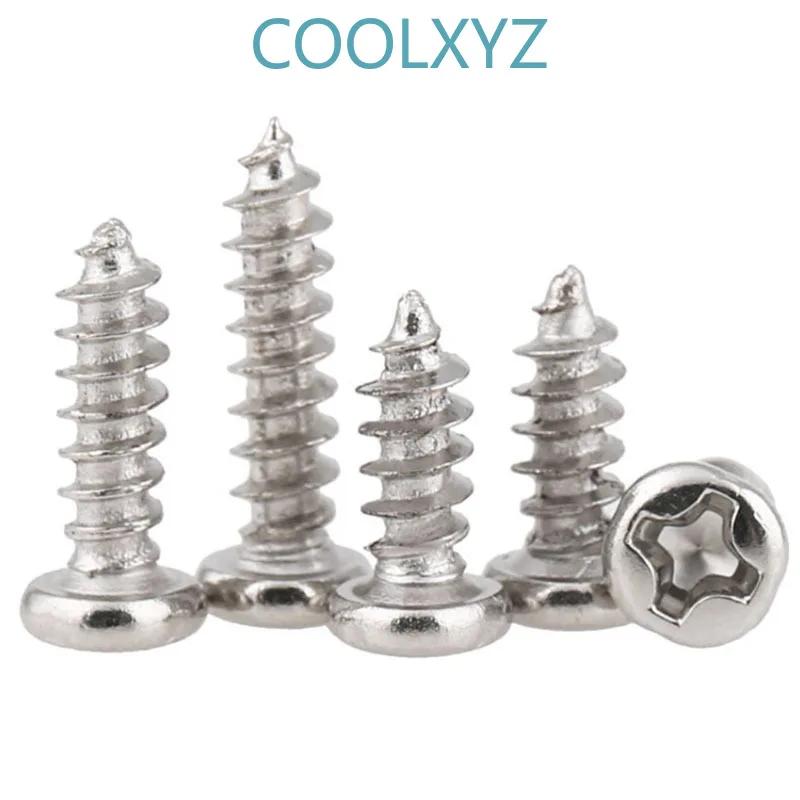 COOLXYZ самонарезающие мини винты с крестообразной головкой закаленная круглая