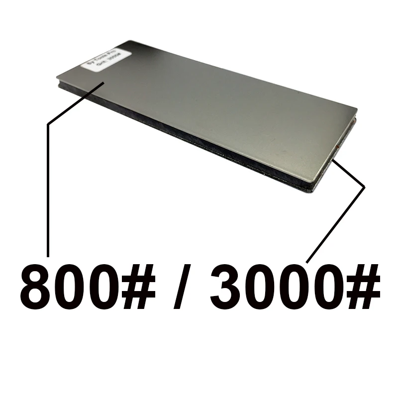 80 add 3000 80-3000 зернистость " двухсторонний Алмазный точильный камень бар точильный камень Полировочный блок точилка для ножей деревянная Нескользящая основа - Color: 80 add 3000