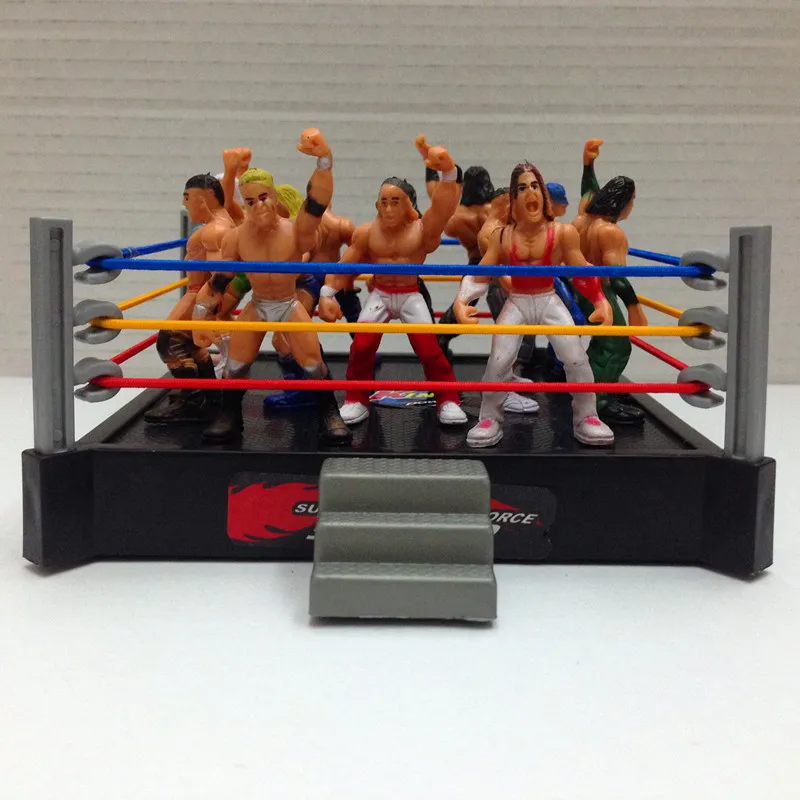 Пересечение границы WWE кольцо борца сцена фигурка Модель Набор Детские развивающие собранные игрушки Amazon горячая распродажа