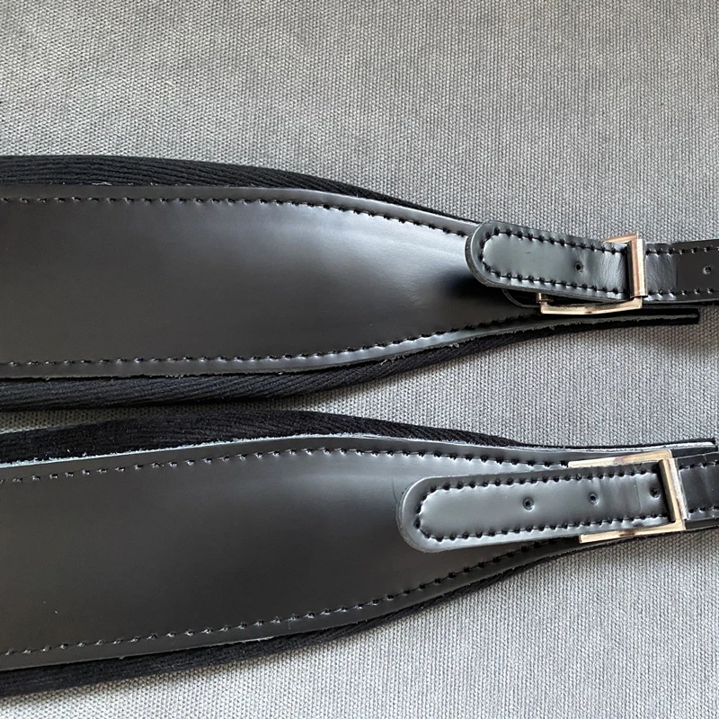 Accordion Leather Strap High-Grade Atmosphere Ltalian Configuration First Layer Leather Fashionable Durable Horizontal Strap accordion shoulder strap