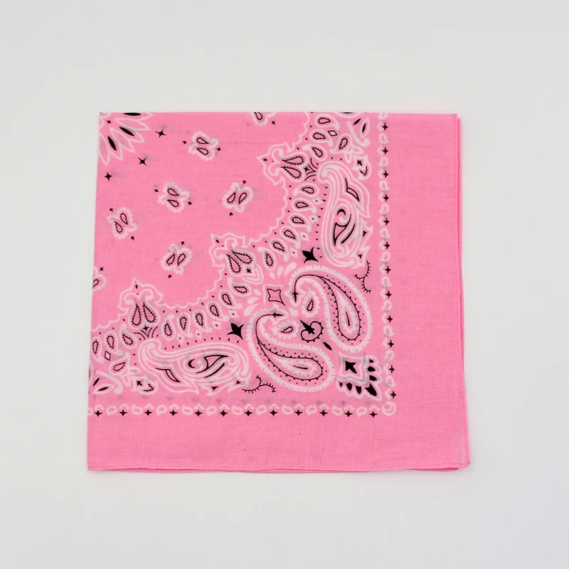 Cotton Bandana Bright Spring Summer Color Paisley Headscarves Cotton Bandana For Women Girl Heawear