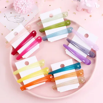 

Hairpins Women Hair Clip Duckbillresin3pcs/setjelly Color Hairdressing