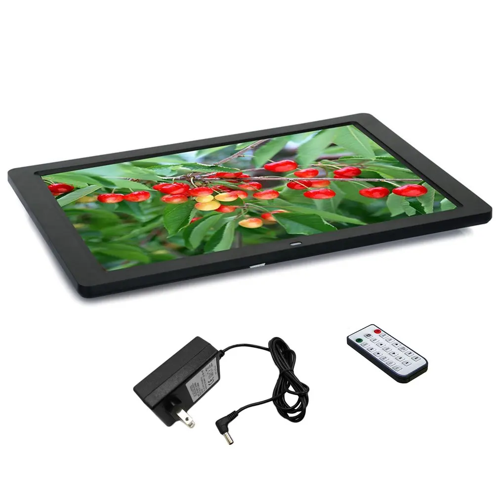 

15" LED HD High Resolution Digital Picture Photo Frame with Remote Controller US EU Plug Black / White Color In stock!