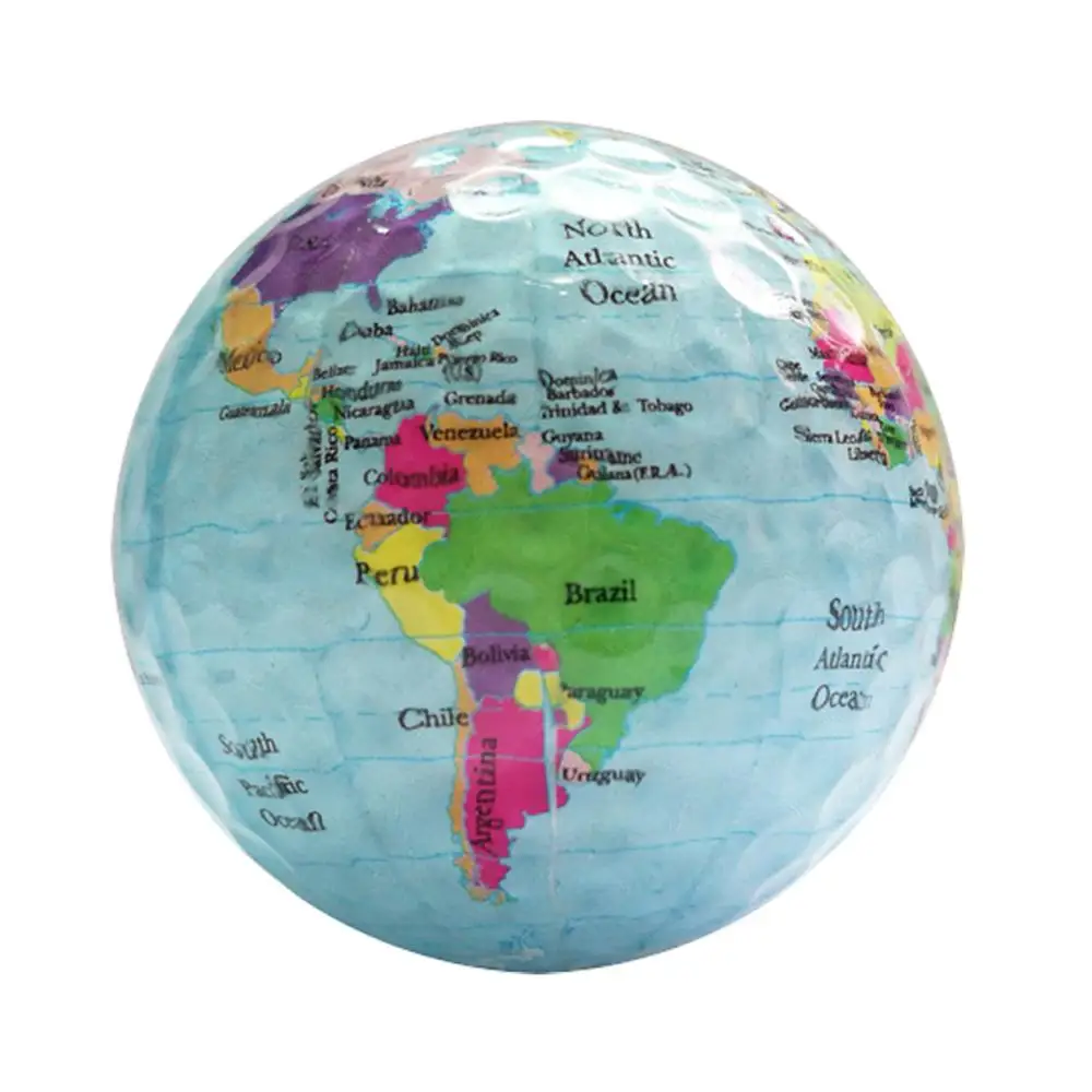 1pc Globe Ball 2 шт./компл. карта мира Гольф шарики Цвет Гольф шарики мяч Гольф подарками шарами и прозрачный Цвет Фул детские игрушки для домашних животных Прямая поставка от производителя массаж - Цвет: 1pc Globe Ball
