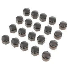Gray 20Pcs 19mm Plastic Car Wheel Nut Screw Cover Rims Bolt Cap for Audi Q7