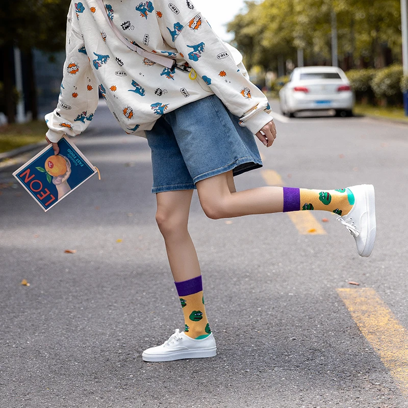 Модные носки для мужчин и женщин, уличные хип-хоп модные скейтборды, инновационные хип-хоп носки 3 пар/лот/