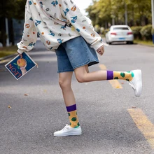 Модные носки для мужчин и женщин, уличные хип-хоп модные скейтборды, инновационные хип-хоп носки 3 пар/лот/