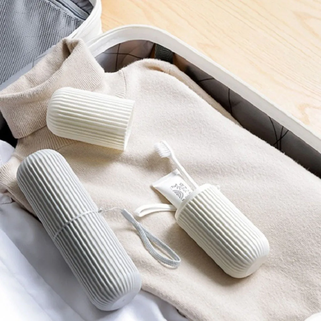 Portable Toothbrush Protect Holder Travel Camping Toothbrush Storage Box Cover