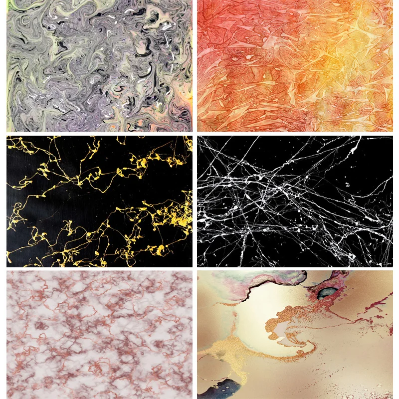 

SHUOZHIKE Vinyl Custom Photography Backdrops Props Colorful Marble Pattern Texture Photo Studio Background 20915DLS-06