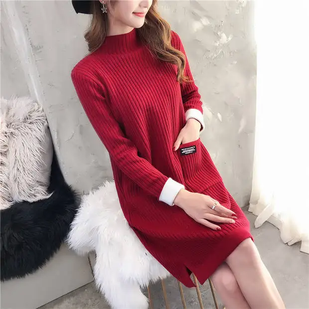 Настоящее пончо Blusas De Inverno Feminina свитер женский 9473-9096 Новинка длинный карман Сетчатое вязаное платье 54-2f, 9 рядов, 2 полки