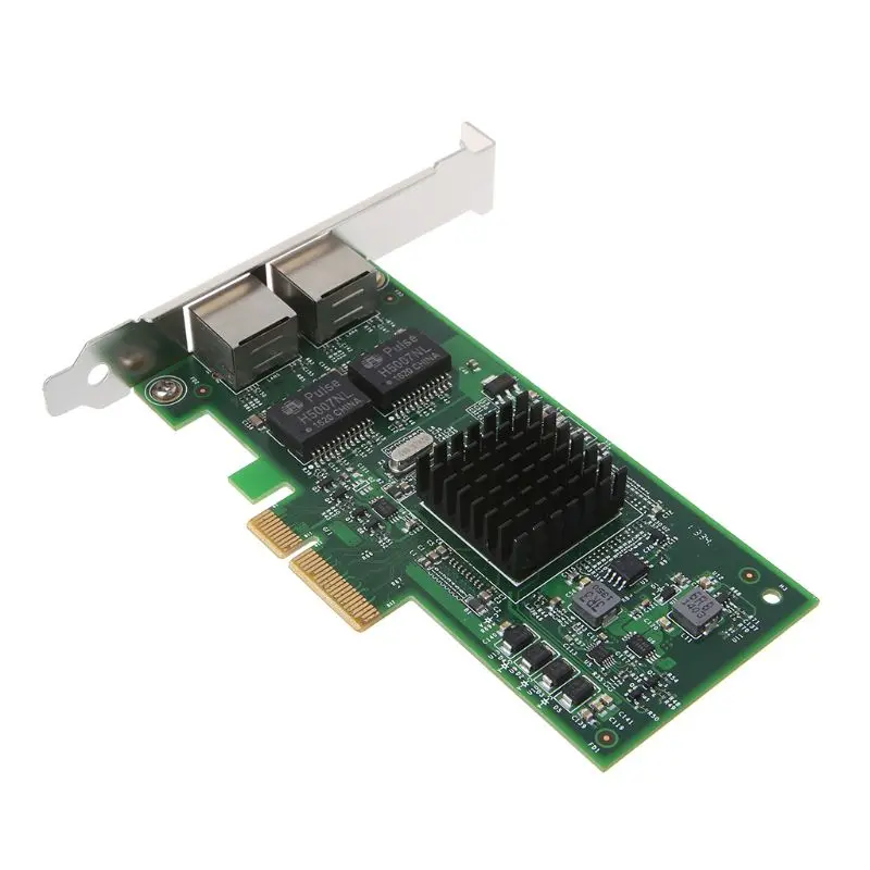 PCIE Daul Порты и разъёмы Broadcom 5709 чип браузер Gigabit Ethernet сетевой карты 2 RJ45 подключения внешних 10/100/1000 Мбит/с, бездисковой
