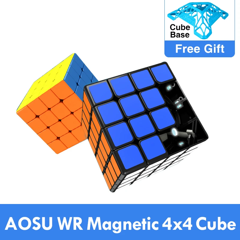 MoYu Yuhu aosu WR 4x4x4 59 мм куб и WRM 4x4 Магнитный Волшебный головоломка профессиональный м