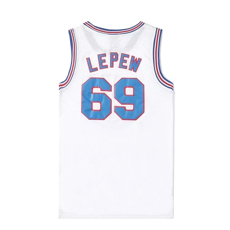 NWZSM Movie Cosplay Costumes Space-jam Tune-squad 1 Bugs 10 Lola Bunny Basketball Team Jersey Stitched Number Tops Sports Uniform -Zentai shop online