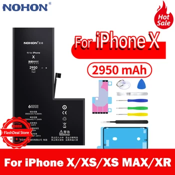 

NOHON Battery For iPhone X XR XS XS MAX High Capacity Bateria For Apple iPhoneX iPhoneXR iPhoneXS iPhoneXS MAX