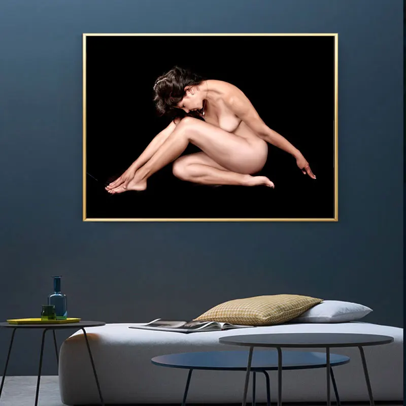 Nordic Wall Art плакат обнаженные фигуры Картина на холсте из искусственного искусства