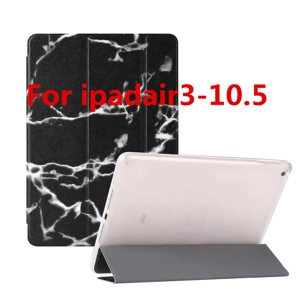 Для iPad 9,7 ТПУ чехол мрамор из кожи с натуральным лицевым покрытием смарт-крышка для iPad 5/6 Air 2 Mini 1/2/3, iPad 2/3/4 Pro 10,5 мини 4/5 чехол - Цвет: L 2019Air3