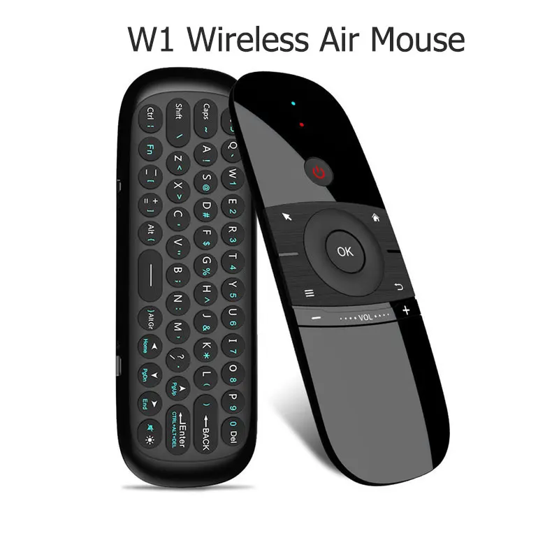 W1 2,4G W1/W2 Air mouse беспроводной пульт дистанционного управления Инфракрасный Learn 6-Axis Motion Sense W/USB приемник для Android tv Box ноутбука ПК - Цвет: W1