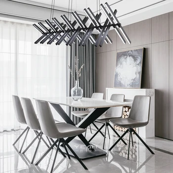 

Nordic Fish Skeleton Led Pendant Lights Variety Modeling Aluminum Dining Room Led Pendant Lamp Acrylic Living Room Pendant Light
