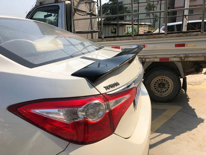 Для Toyota corolla спойлер из углеволокна 14 15 16 17 высококачественный автомобильный спойлер багажник автомобильный хвост Американская версия corolla