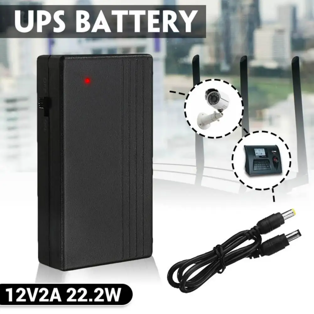 Becornce 12V 2A 22 2 W UPS непрерывного Питание резервного копирования Потребляемая